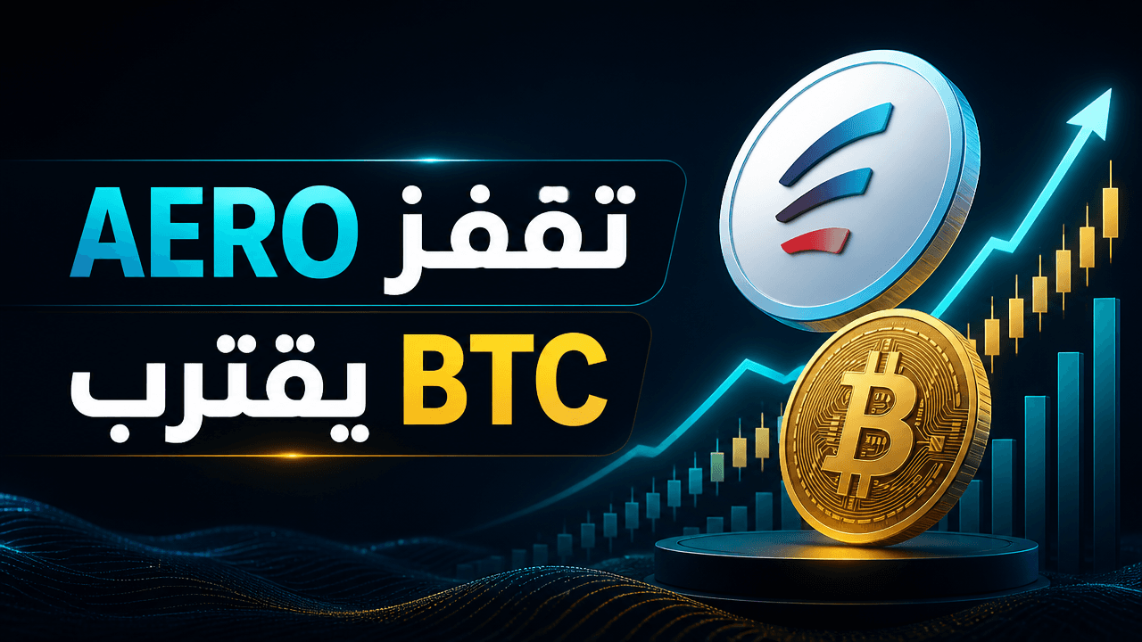 AERO تدخل قائمة أفضل 100 بعد قفزة 50% وBTC يقترب من 64 ألف دولار