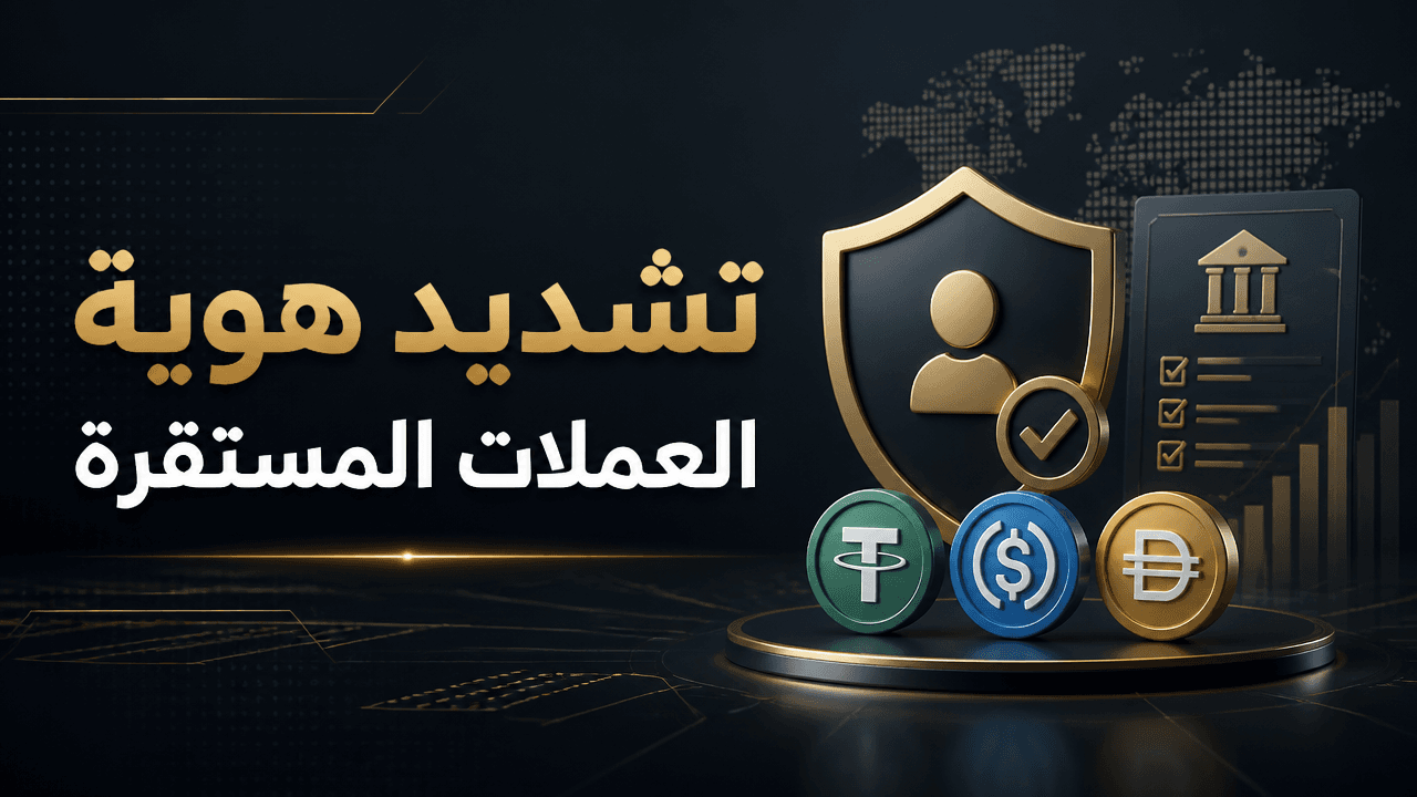مفهوم بصري عن تشديد قواعد هوية مصدري العملات المستقرة في امريكا