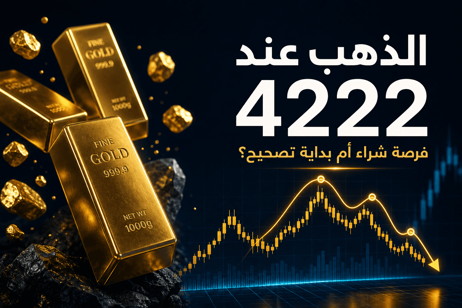 تحليل الذهب XAU/USD: هل مستوى 4222 فرصة شراء أم بداية تصحيح أعمق؟