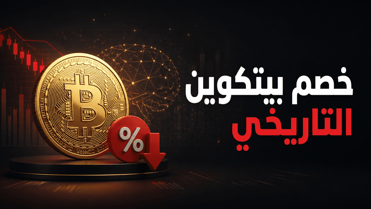 واجهة خبرية عن خصم بيتكوين مقابل أسهم الذكاء الاصطناعي ومخاطر الفيدرالي