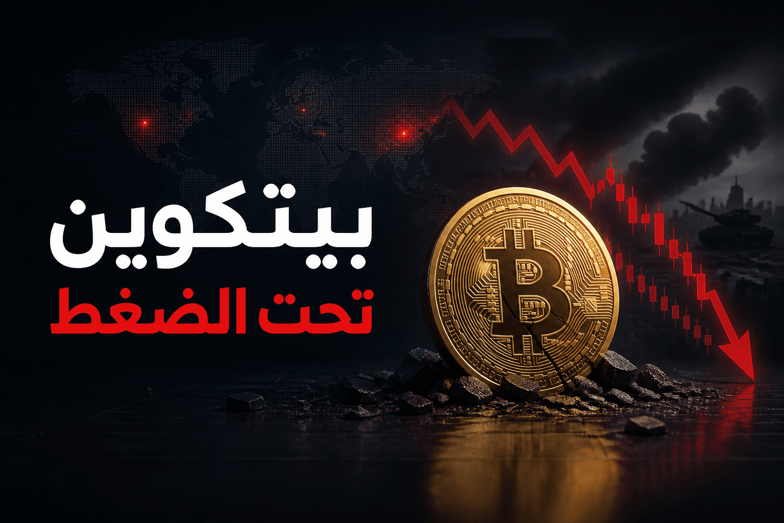 بيتكوين تحت ضغط مع تراجع الأسواق بسبب توتر مضيق هرمز