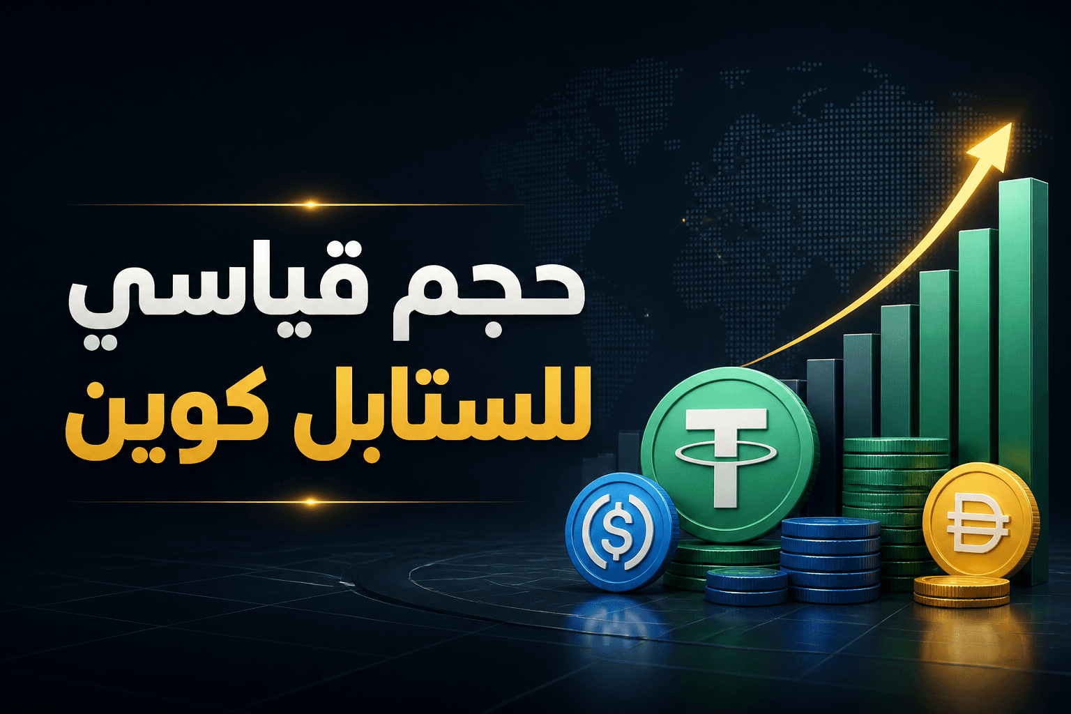 رسوم توضح ارتفاع حجم معاملات الستابل كوين إلى مستوى قياسي في يونيو