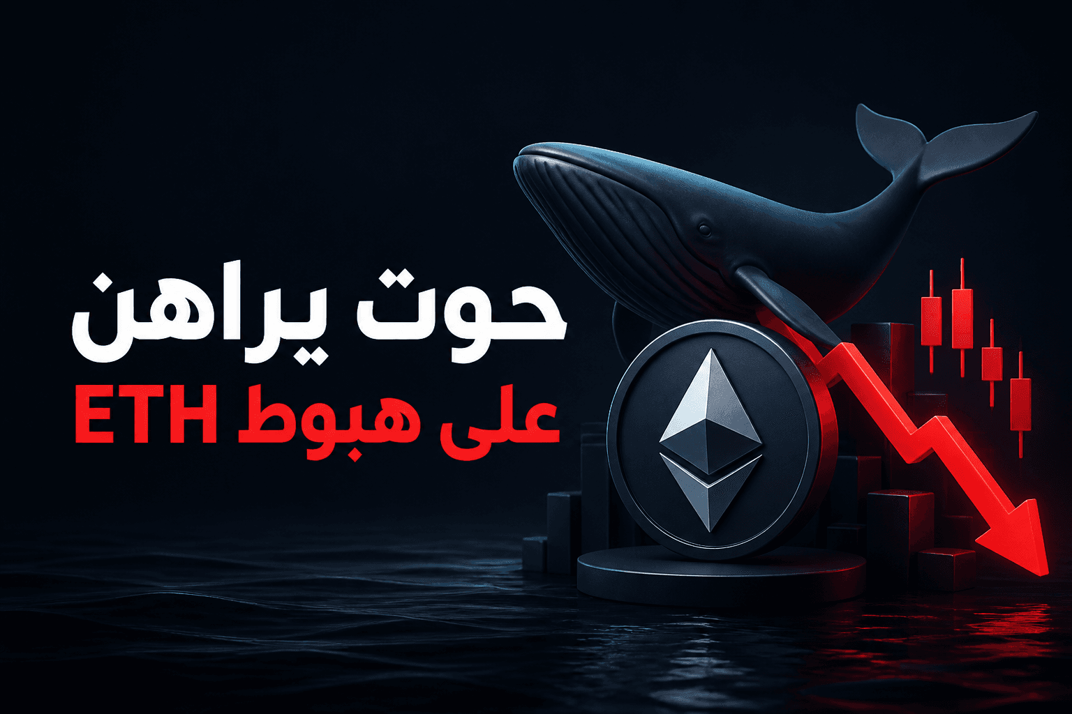 حوت ايثريوم يفتح صفقة بيع قصيرة على ETH مع ضغط فني على السعر