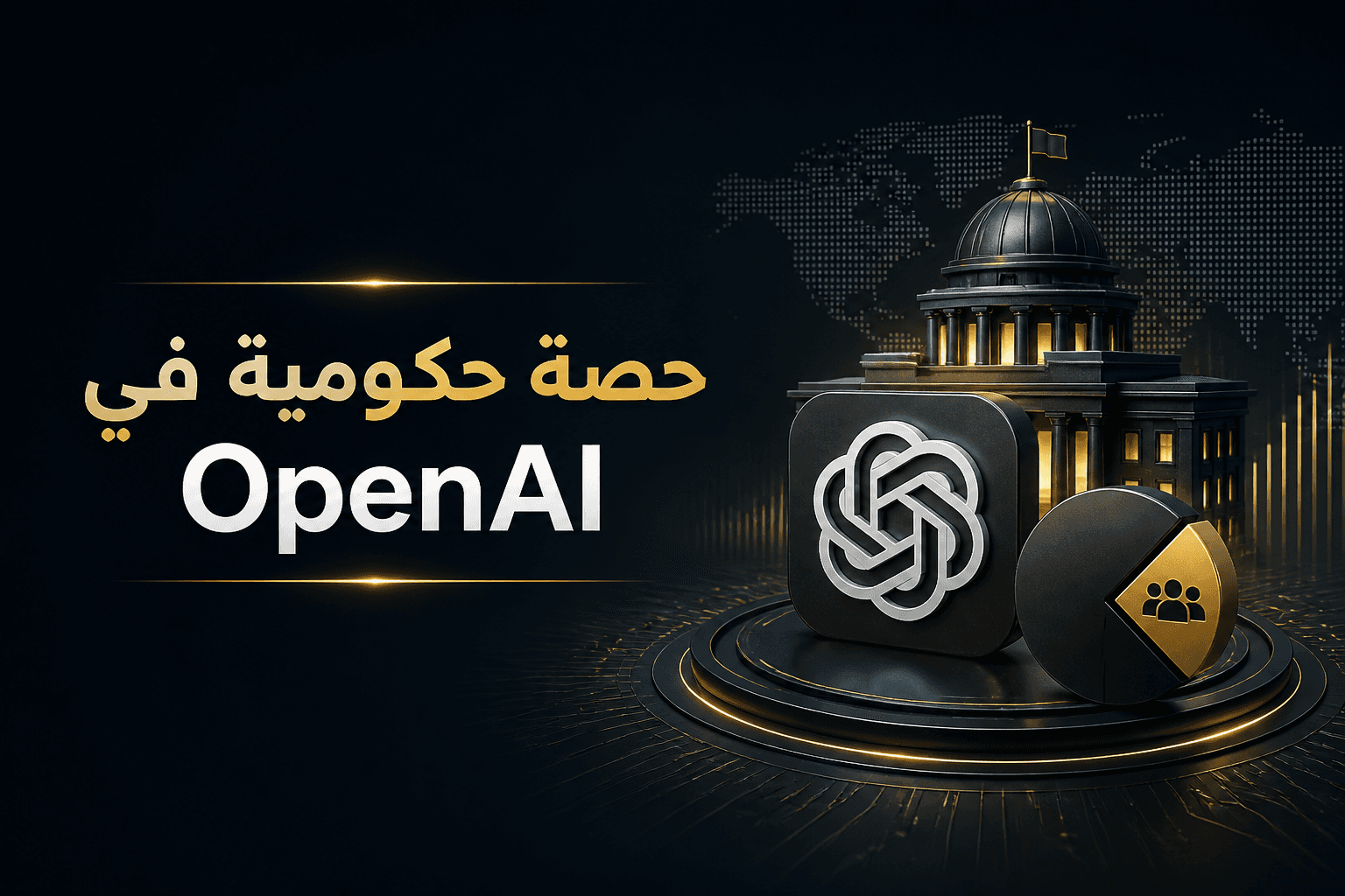 تصور خبري عن مناقشة حصة حكومية في OpenAI وسط تشديد رقابة الذكاء الاصطناعي