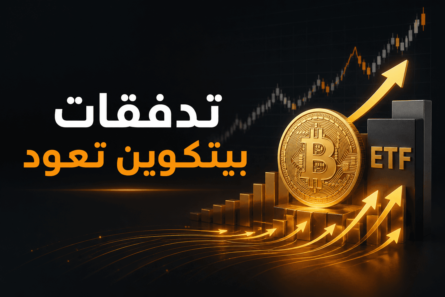 تدفقات صناديق بيتكوين الفورية تعود مع ارتداد السعر فوق 61 الف دولار