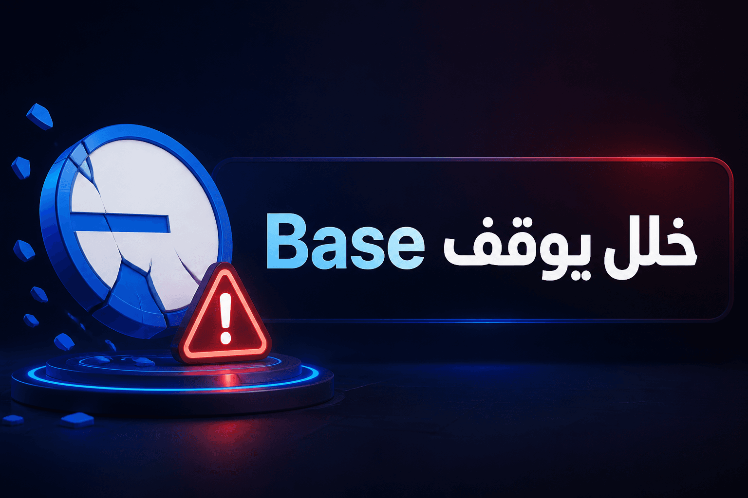 توضيح بصري لخلل تقني في شبكة Base بعد تعطلين متتاليين