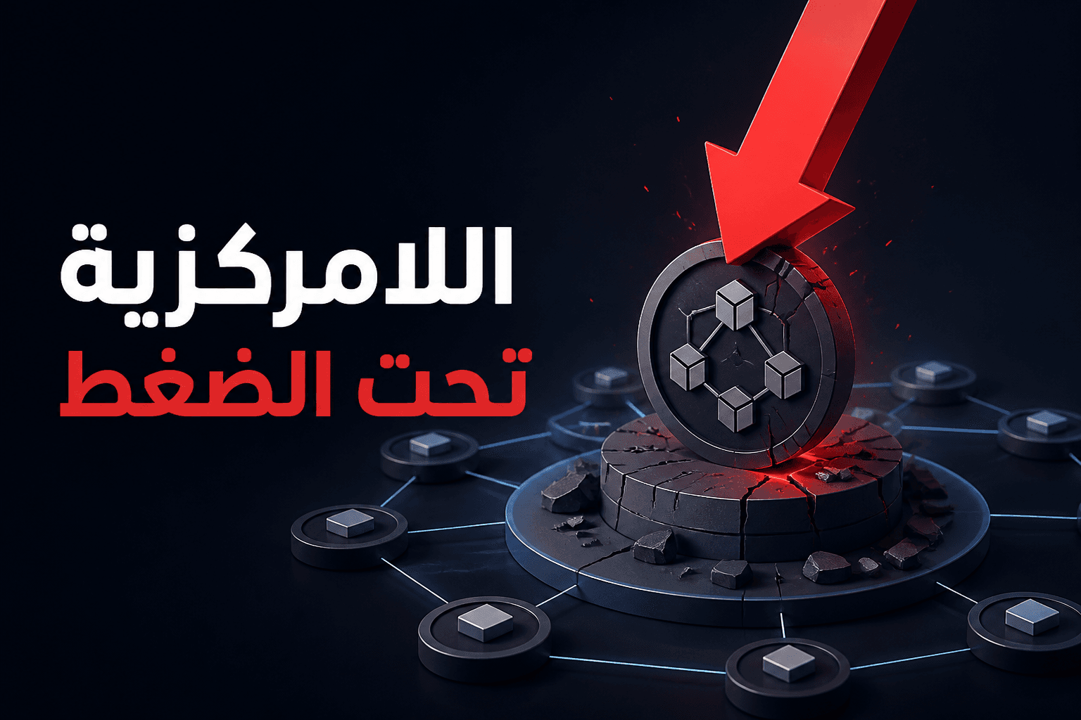 غلاف يوضح ضغط السرعة على اللامركزية في شبكات البلوكشين