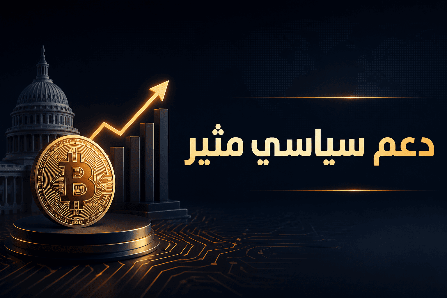 مشهد خبري عن دعم كريس لارسن لمشروع مرتبط بابن سيناتور أمريكي