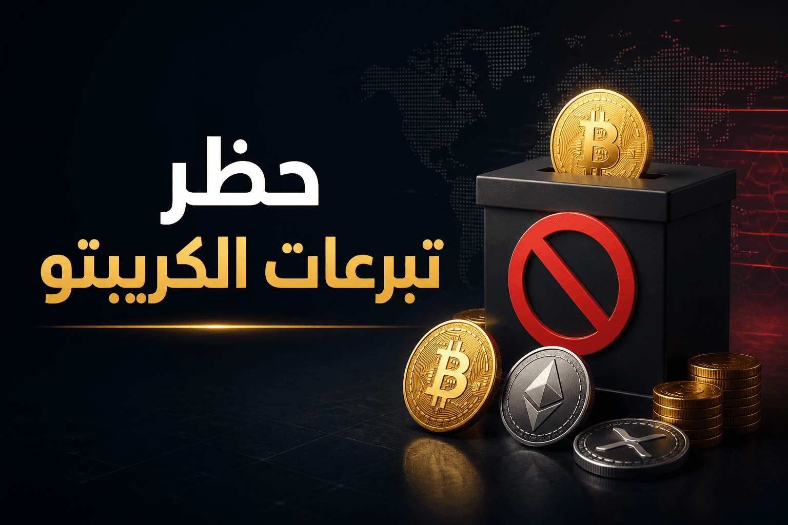غلاف يوضح مقترح حظر تبرعات الكريبتو في بريطانيا
