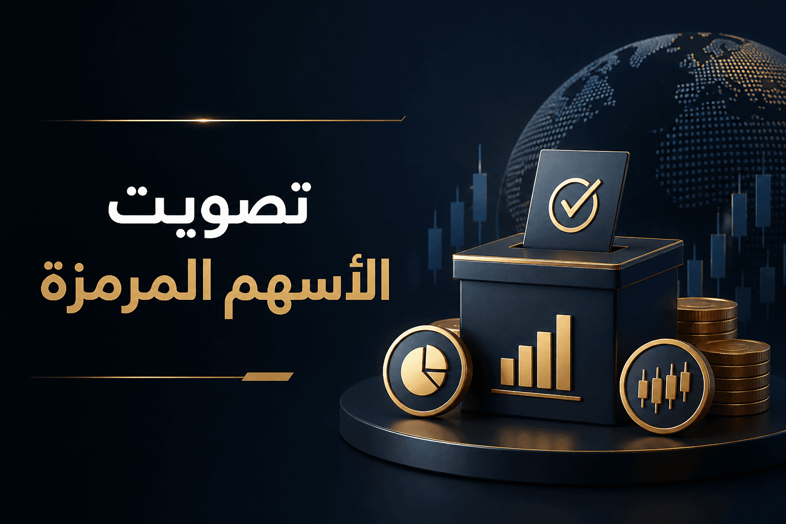 تصويت الأسهم المرمزة واجهة خبرية عن إضافة تصويت المساهمين إلى الأسهم المرمزة عبر السلسلة
