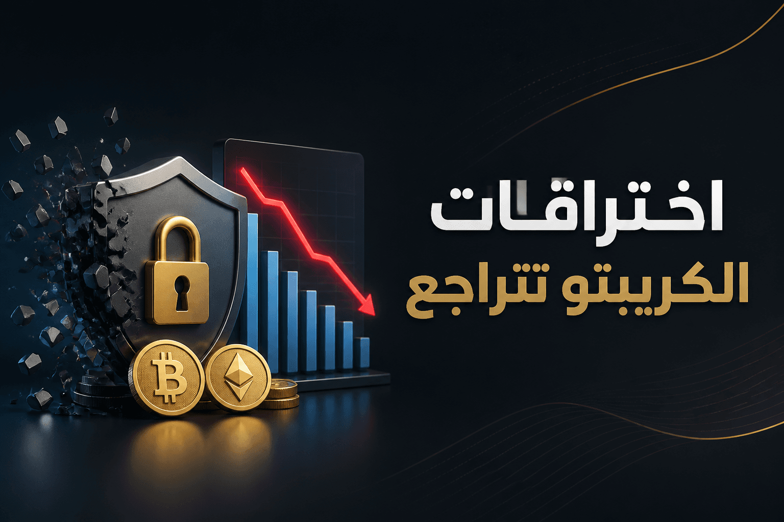 اختراقات الكريبتو تتراجع تراجع اختراقات الكريبتو مع استمرار مخاطر الهجمات على البروتوكولات