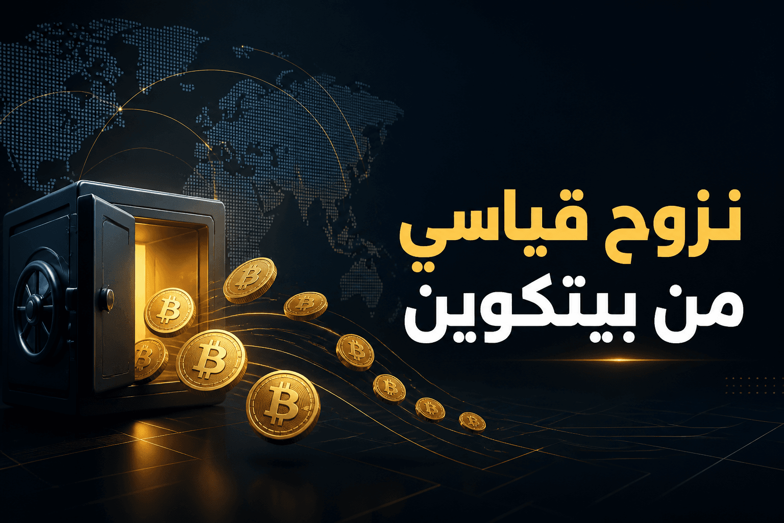 نزوح قياسي من بيتكوين غلاف يوضح نزوحا قياسيا من صناديق بيتكوين الفورية