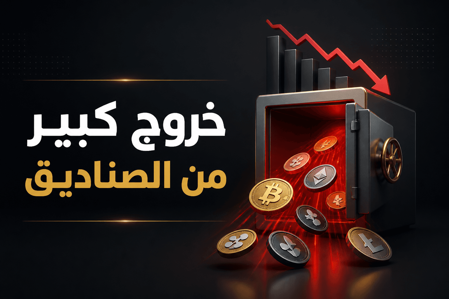 خروج كبير من صناديق بيتكوين صناديق بيتكوين الفورية في الولايات المتحدة تسجل خروجا كبيرا من الأموال