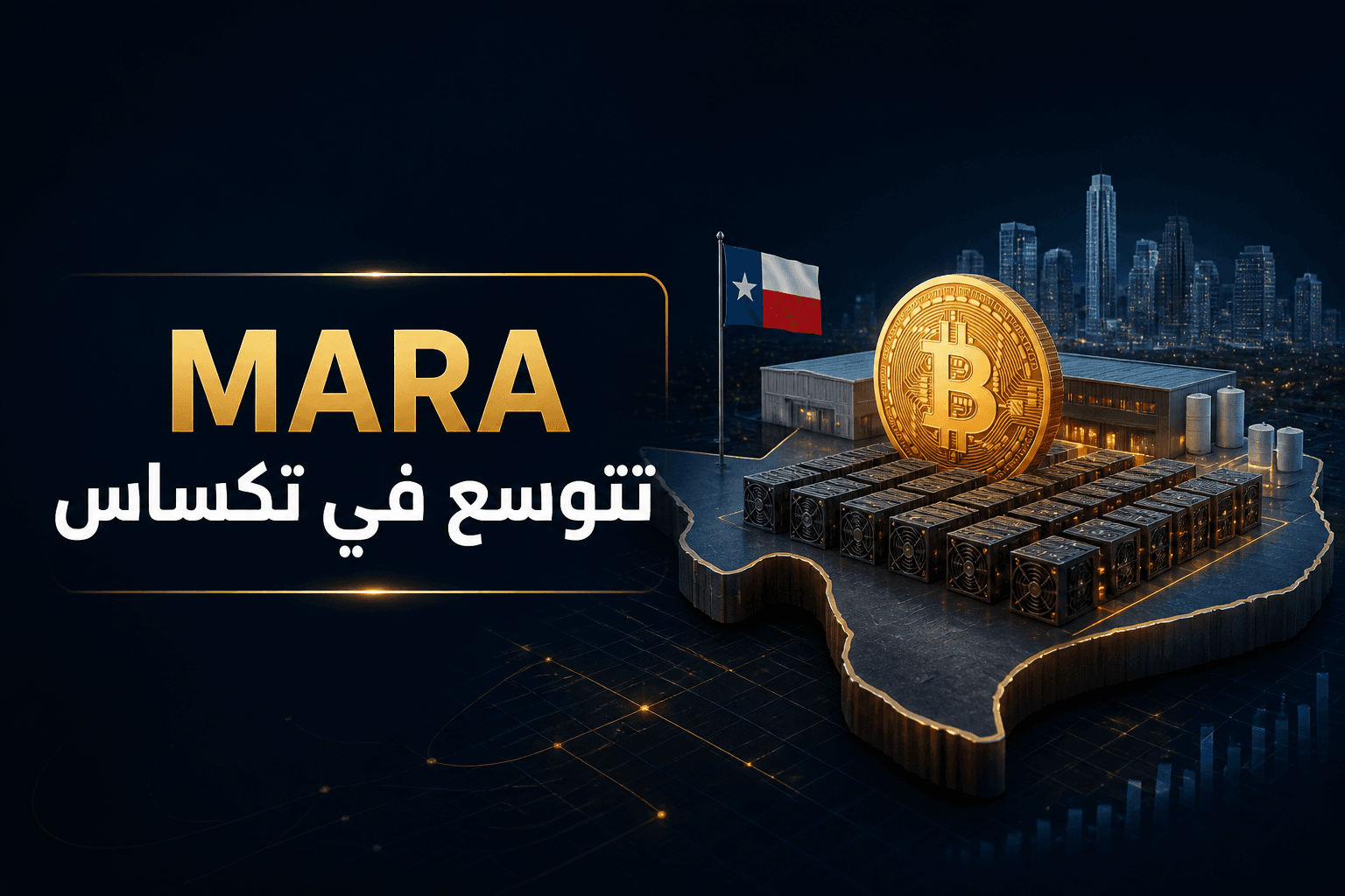 توسع MARA في تكساس موقع MARA في تكساس ضمن توسعها في الذكاء الاصطناعي وتعدين بيتكوين
