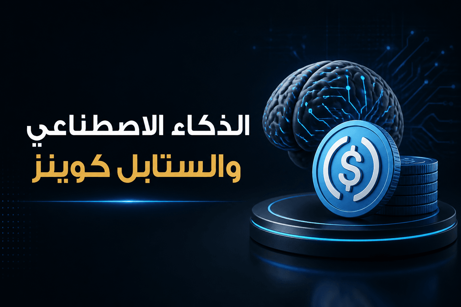 الذكاء الاصطناعي والستابل كوينز تقرير عن دور الذكاء الاصطناعي في رفع استخدام الستابل كوينز
